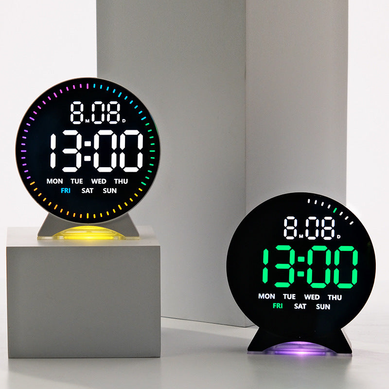 Digital alarm clock with intelligent LED display and multifunctional features Bowlift