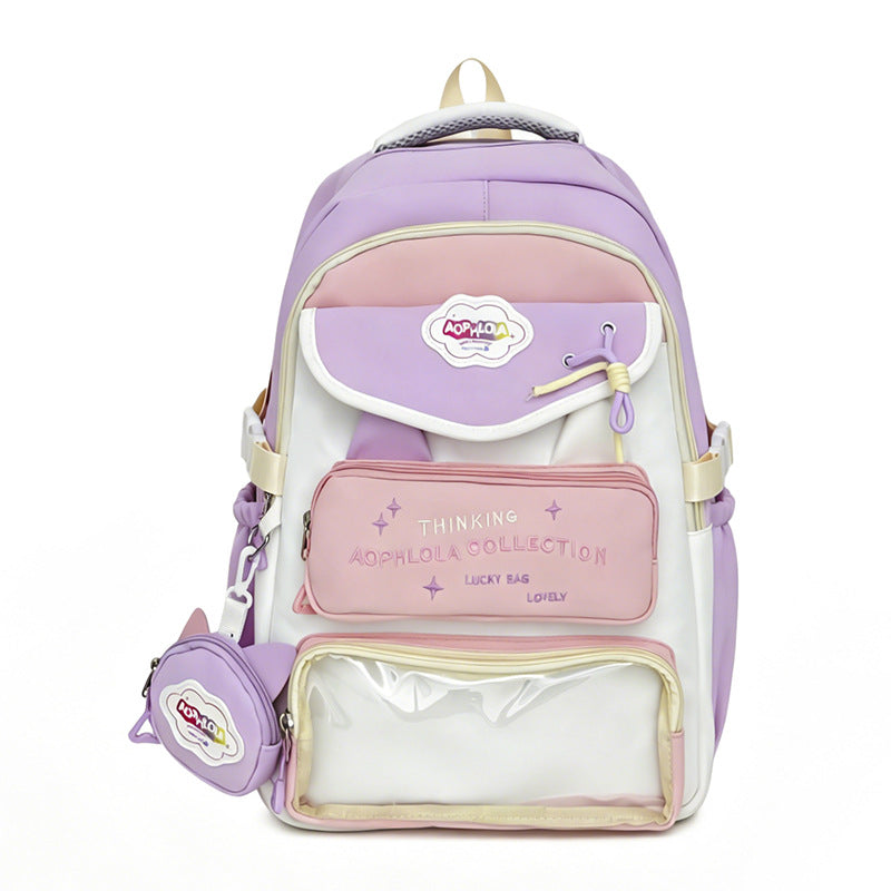 Multi-Functional Transparent School Backpack Bowlift
