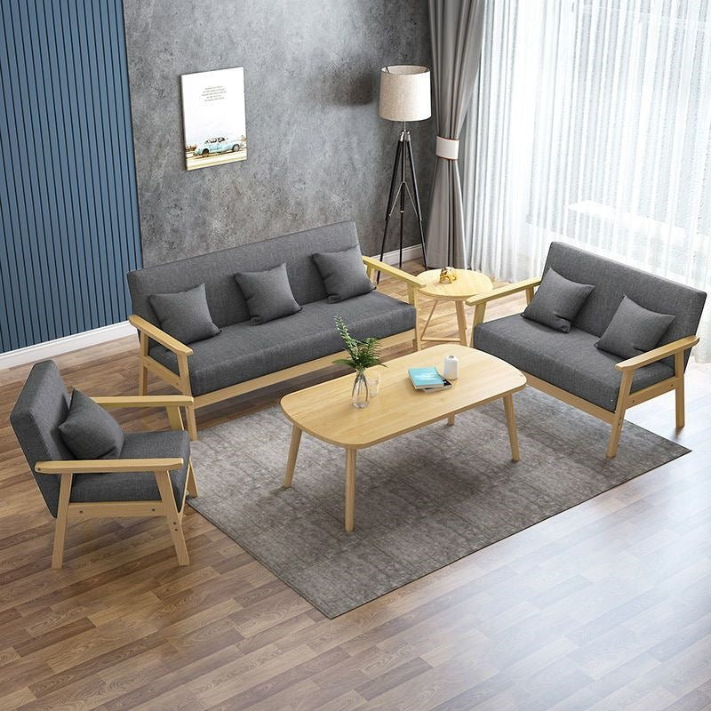 Modern Upholstered Living Room Seating Set Bowlift