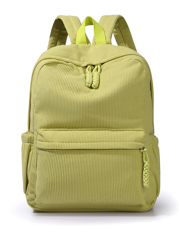 Textured Fabric Multi-Compartment Backpack Bowlift