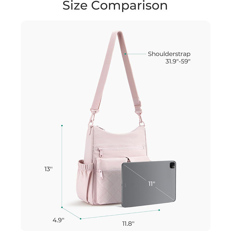 Stylish shoulder bag with multiple organizational compartments Bowlift