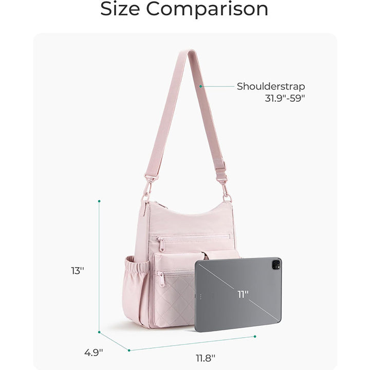 Stylish shoulder bag with multiple organizational compartments Bowlift