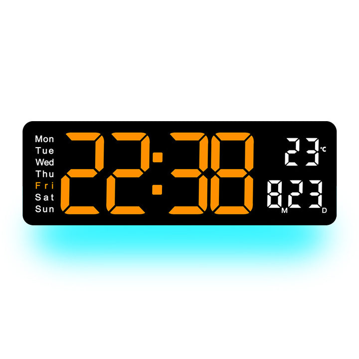 Digital LED Alarm Clock with Temperature and Day of the Week Display Bowlift