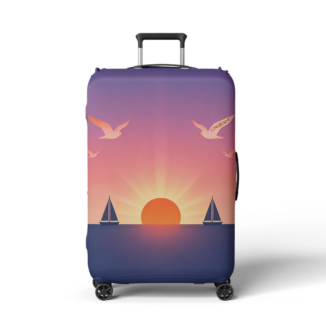 Women's suitcase cover with atmospheric landscape design Bowlift
