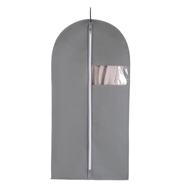 Long Travel Garment Bag for Suits and Coats with Clear Viewing Window and Full-Length Zipper Bowlift