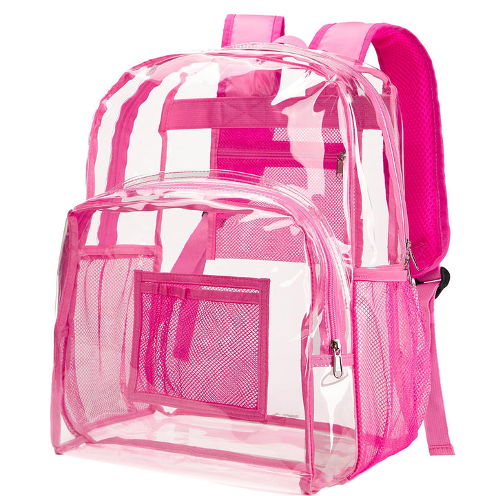 Unisex transparent backpack with breathable mesh design Bowlift