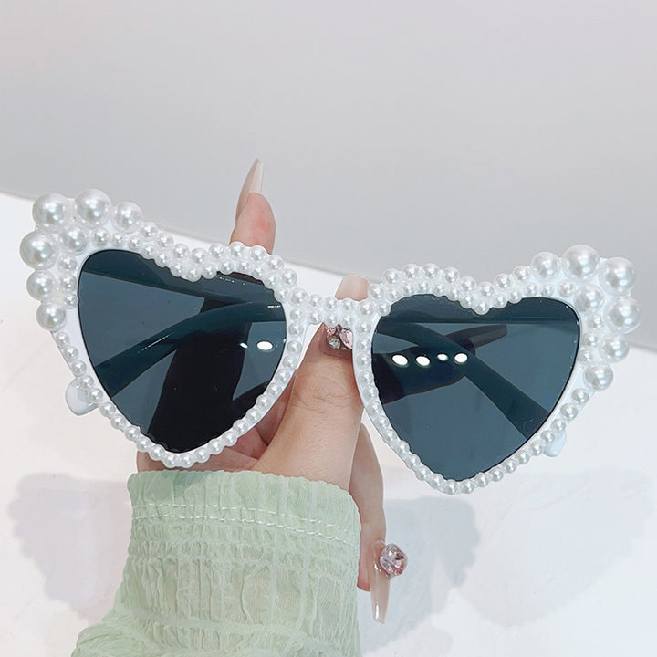 Cat-Eye Pearl-Embellished Sunglasses Bowlift