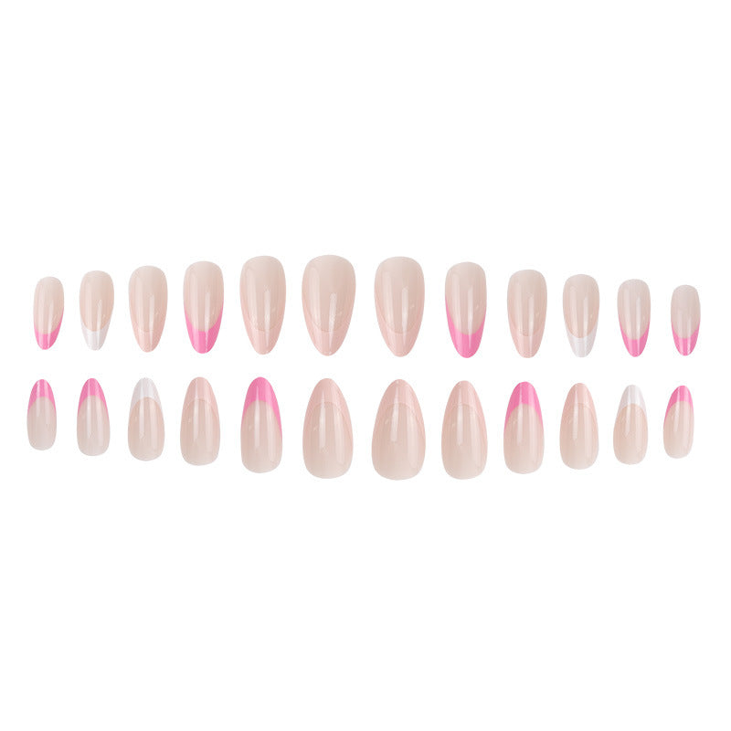 Elegant Stiletto Press-On Nails with Unique French Tips Bowlift