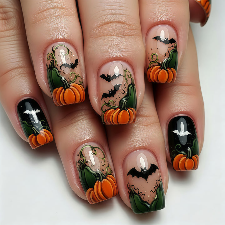 Artistic Halloween Nail Sets Bowlift