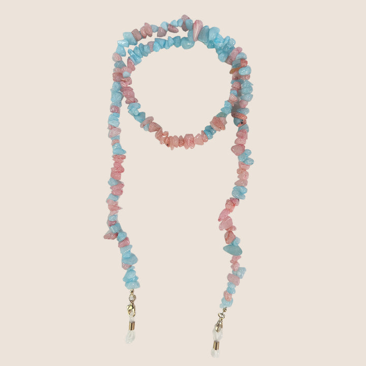 Natural Crystal Eyewear Chain Bowlift