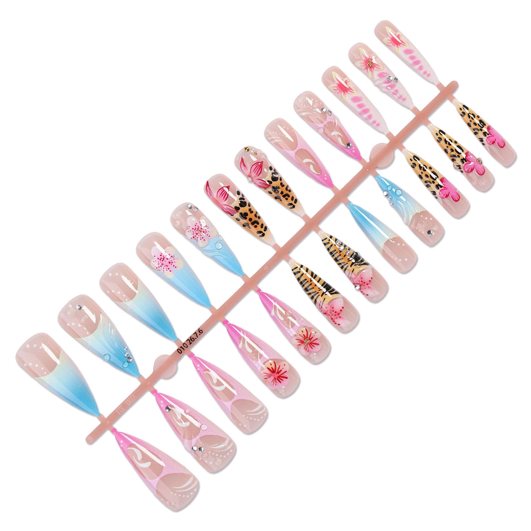 Artistic High-Quality Press-On Nail Set Bowlift