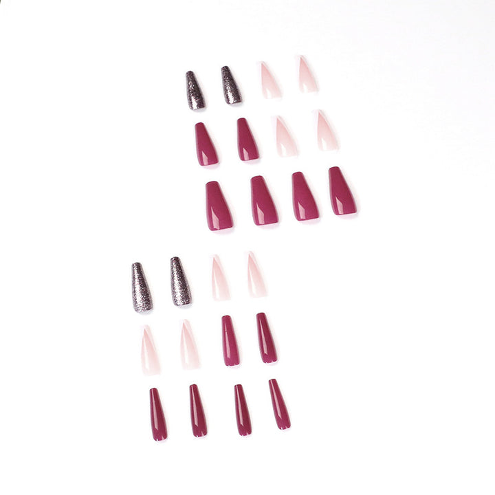 Artful Nail Extensions with Glamorous Glitter Effects Bowlift
