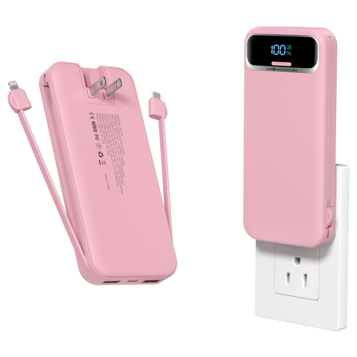 Powerbank with Integrated Charger and Lcd Display Bowlift