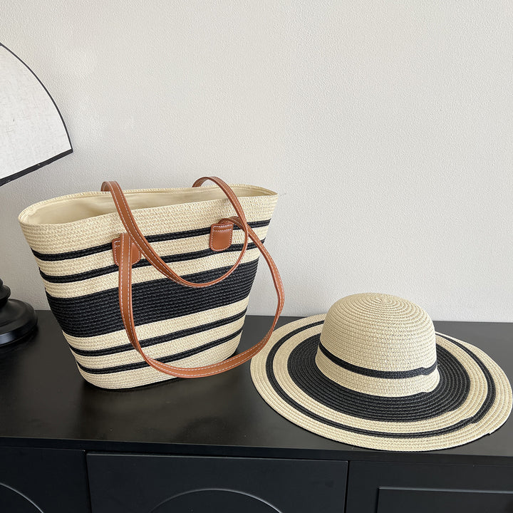 Fashionable Tote Bag Made of Braided Material Bowlift