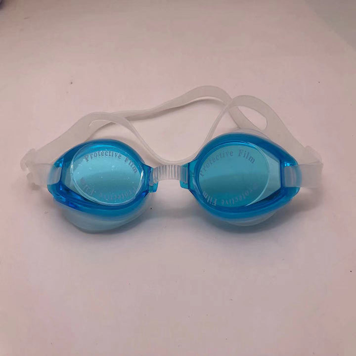 Sport swimming goggles with high-performance anti-fog coating and flexible silicone strap Bowlift