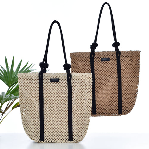 Handbag with Modern Mesh Design Bowlift