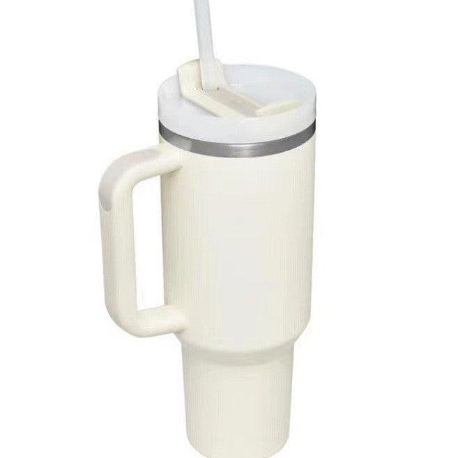 Ladies Insulated Mug with Handle and Practical Straw Bowlift