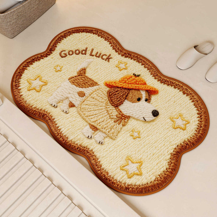 Playful Dog-Themed Bath Mat 1786546420
