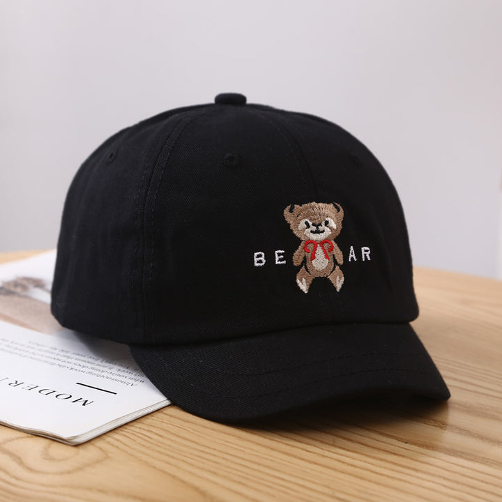 Women's Cute Bear-Embroidered Baseball Cap Bowlift