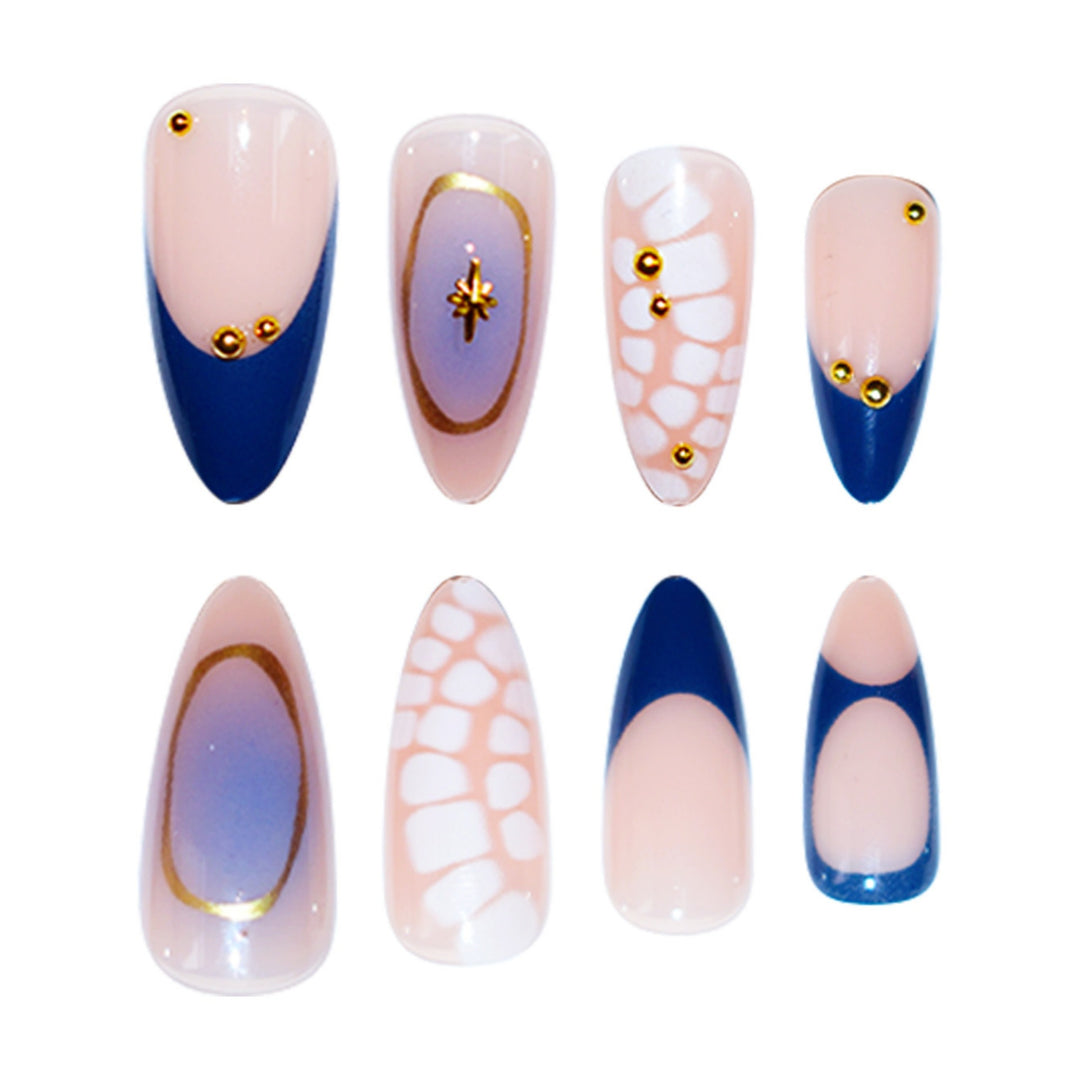 Decorative Stiletto Press-On Nail Art Bowlift