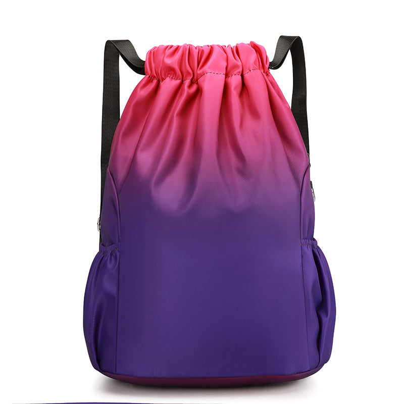 Gradient Lightweight Drawstring Backpack Bowlift