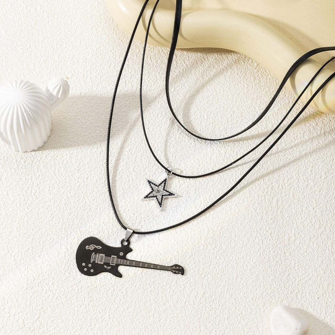 Layered Rock Music-Inspired Necklace Bowlift