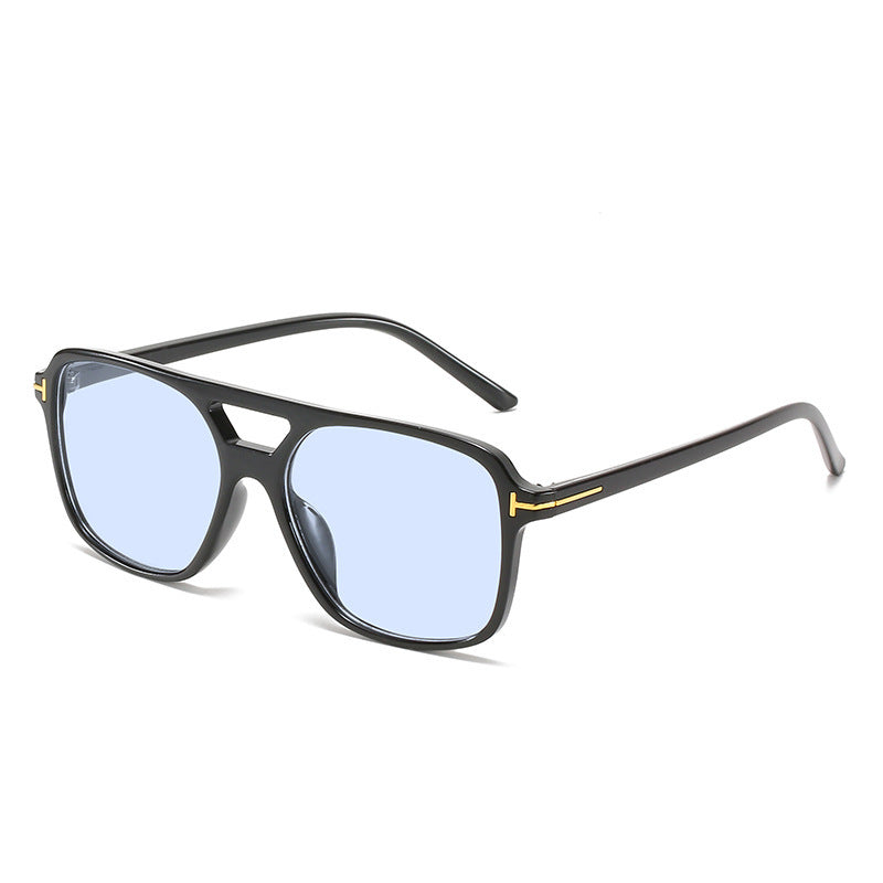 Square Frame Sunglasses with Unique Lens Cut Bowlift