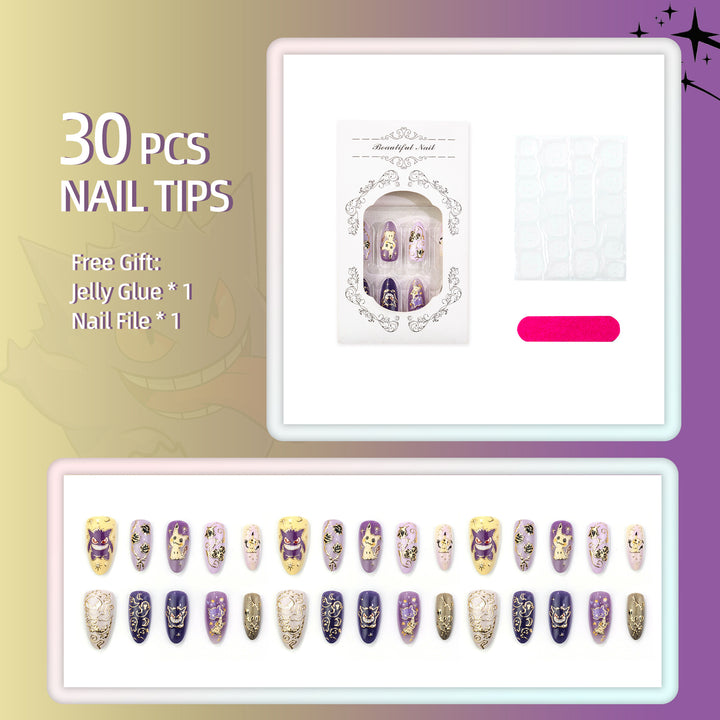 Thematic Halloween Press-On Nail Set