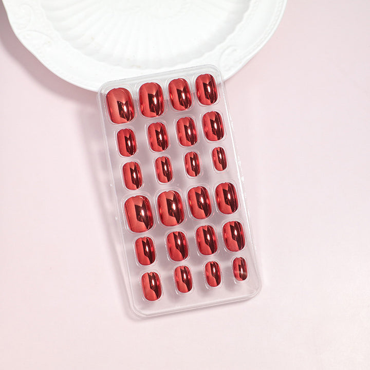 Glossy Press-On Nail Art Set Bowlift