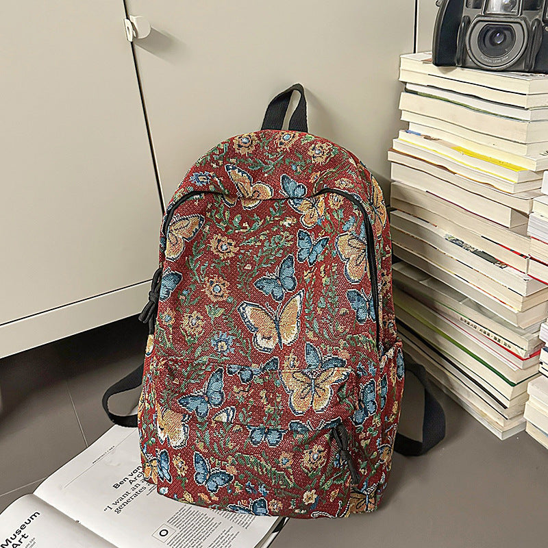 Floral Patterned Backpack