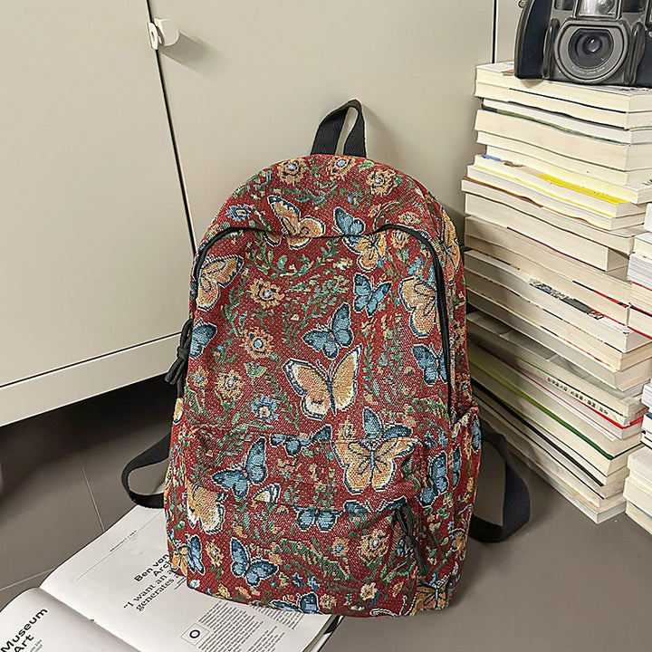 Floral Patterned Backpack