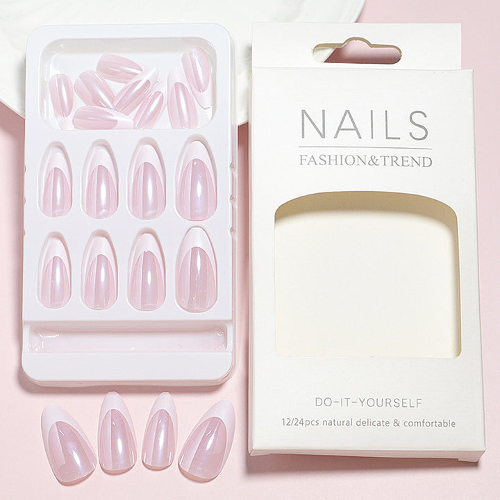 DIY Natural Glossy Press-On Nail Set Bowlift