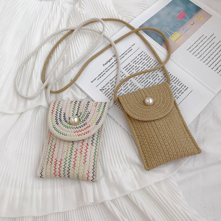 Handy bag in woven design Bowlift