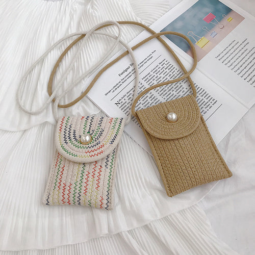 Handy bag in woven design Bowlift