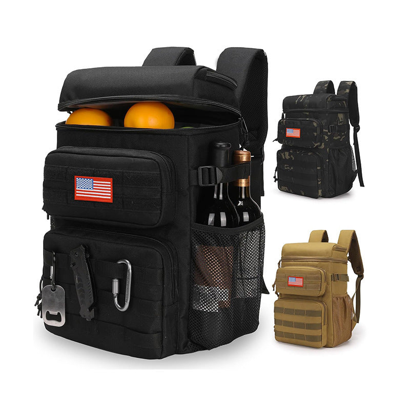 Multifunctional Insulated Backpack with Beverage Compartment Bowlift
