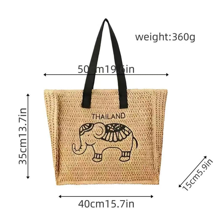 Cotton shopping bag with elephant design Bowlift