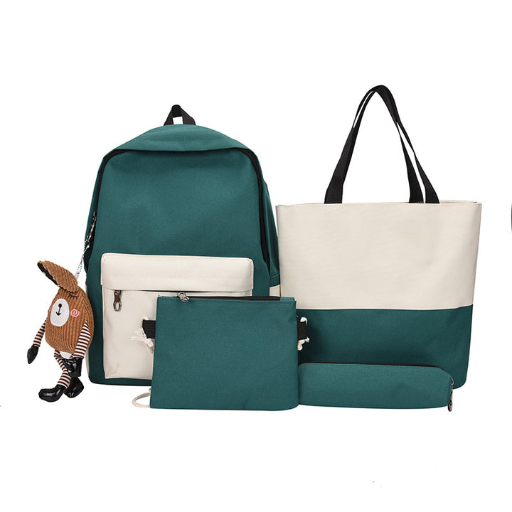 5-Piece Leisure Backpack and Tote Bag Set Bowlift
