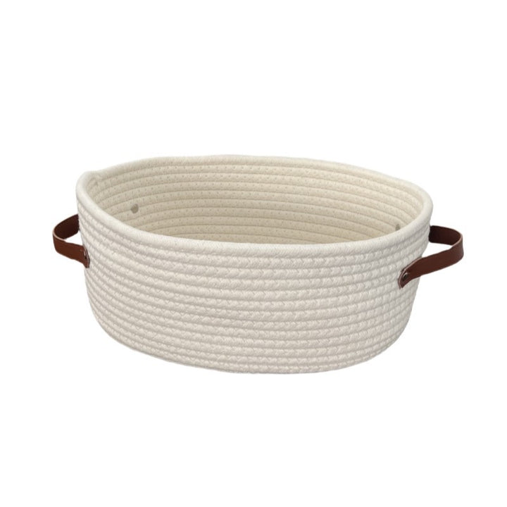 Women Gift Basket made of braided material Bowlift