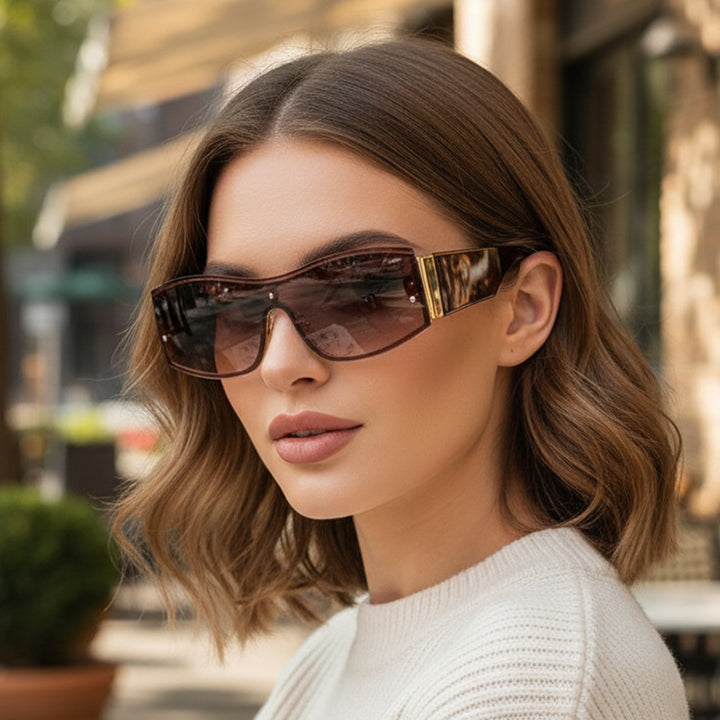 Women's fashionable sunglasses with a striking frame and high UV protection Bowlift