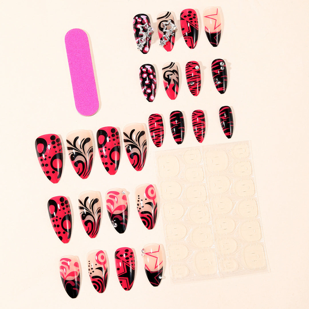 Artistic Press-On Nail Extensions Bowlift
