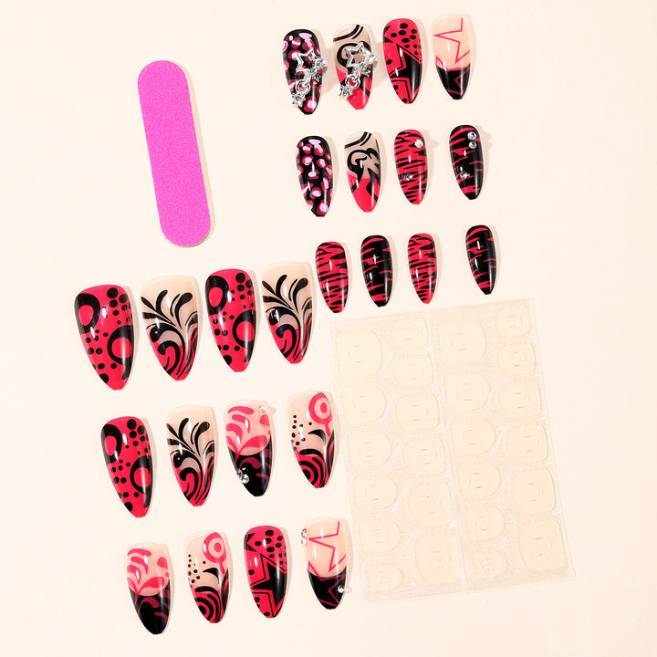 Artistic Press-On Nail Extensions Bowlift