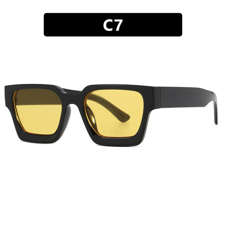 Women's fashionable square reading glasses with transparent frame construction Bowlift