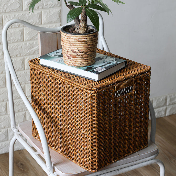 Handwoven Rectangular Storage Chest Bowlift
