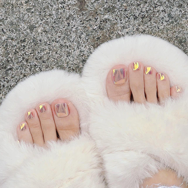 Sparkling Gel Toe Nail Art Bowlift