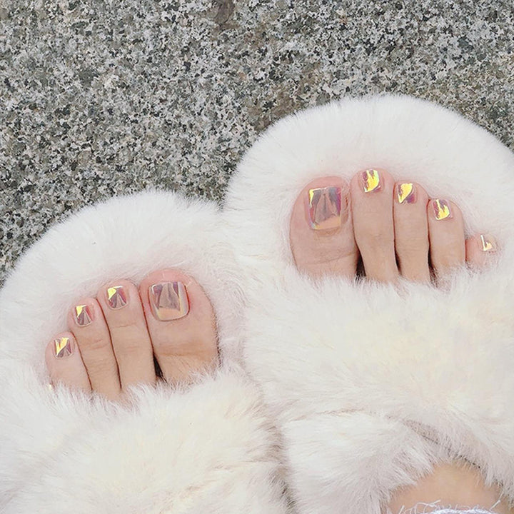 Sparkling Gel Toe Nail Art Bowlift