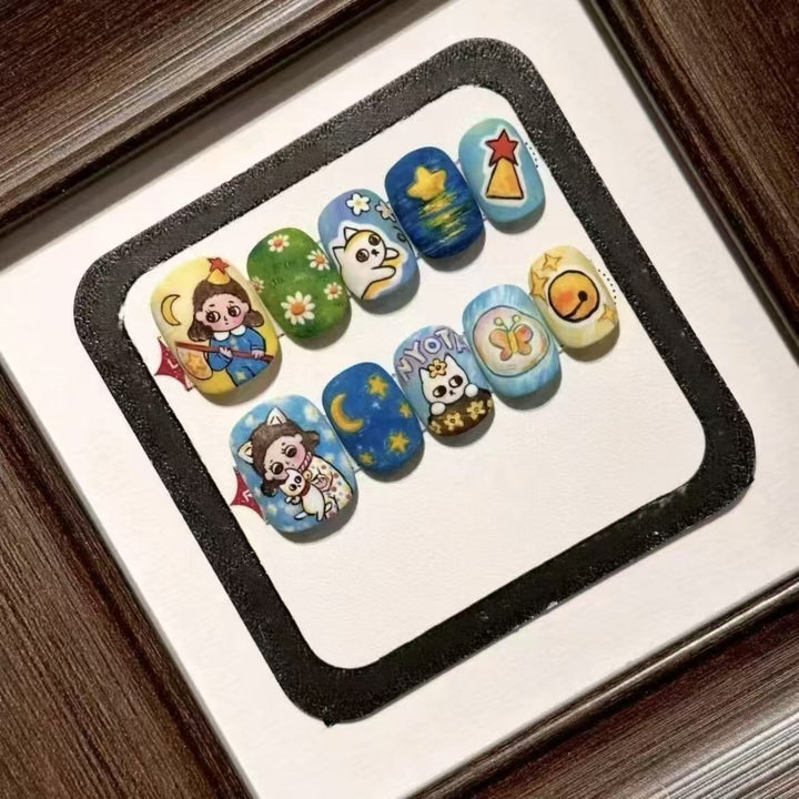 Artistic Character Nail Art Set Bowlift
