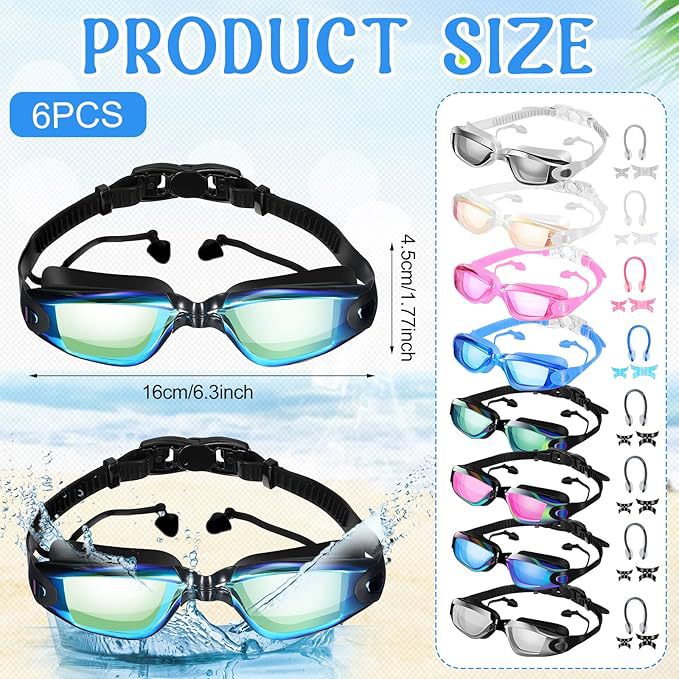 High-quality swimming goggles with anti-fog and UV protection technology Bowlift