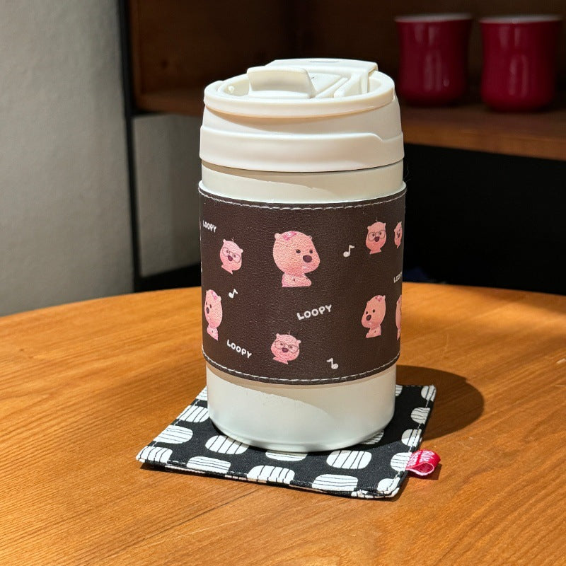 Women's Insulated Thermo Mug with Cute Animal Design Bowlift