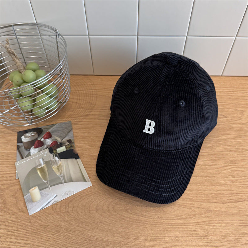 Women's Corduroy Baseball Cap Bowlift 1783922552