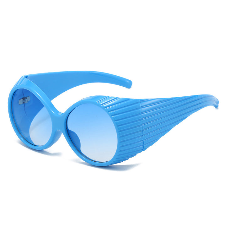 Women's extravagant sunglasses with unique wave design Bowlift